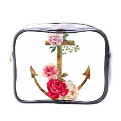 Flowers Anchor Mini Toiletries Bag (one Side) by goljakoff
