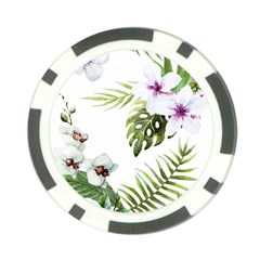 Flowers Poker Chip Card Guard by goljakoff