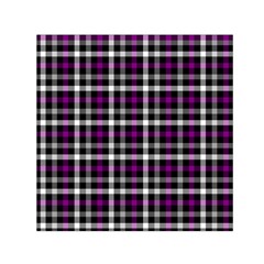 Asexual Pride Checkered Plaid Small Satin Scarf (square) by VernenInk