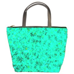 Aqua Marine Glittery Sequins Bucket Bag by essentialimage