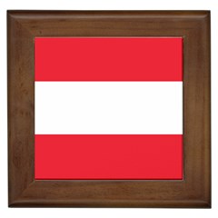 Flag Of Austria Framed Tile by FlagGallery
