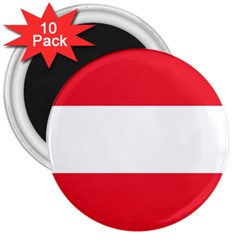 Flag Of Austria 3  Magnets (10 Pack)  by FlagGallery