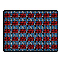 Red And Blue Fleece Blanket (small) by Sparkle