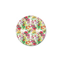 Summer Flowers Pattern Golf Ball Marker by goljakoff