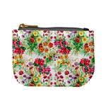 Summer flowers pattern Mini Coin Purse Front