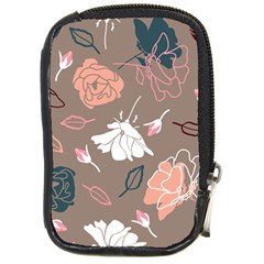 Rose -01 Compact Camera Leather Case by LakenParkDesigns