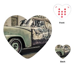 Abandoned Old Car Photo Playing Cards Single Design (heart) by dflcprintsclothing