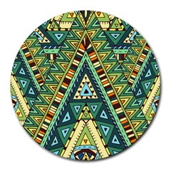 Native Ornament Round Mousepads by goljakoff