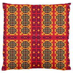 Shapes In Retro Colors2                                                          Standard Flano Cushion Case (two Sides) by LalyLauraFLM