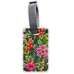 Tropical Flowers Luggage Tag (one Side) by goljakoff