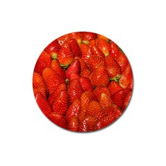 Colorful Strawberries At Market Display 1 Magnet 3  (round)