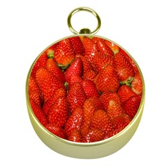 Colorful Strawberries At Market Display 1 Gold Compasses