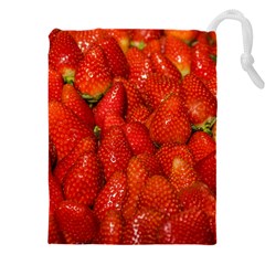 Colorful Strawberries At Market Display 1 Drawstring Pouch (5xl)