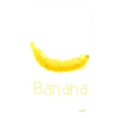 Banana Fruit Watercolor Painted Memory Card Reader (rectangular)