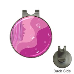Online Woman Beauty Purple Hat Clips With Golf Markers by Mariart