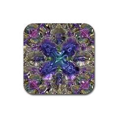 Metallizer Factory Glass Rubber Coaster (square)  by Mariart