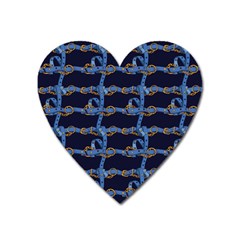 Blue Belt Heart Magnet