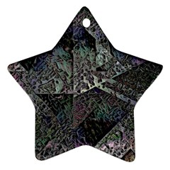 Erosion  Star Ornament (two Sides) by MRNStudios