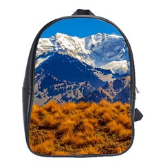 Aconcagua Park Landscape, Mendoza, Argentina School Bag (xl)