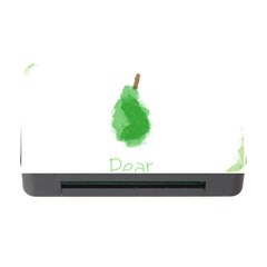 Pear Fruit Watercolor Painted Memory Card Reader With Cf by Mariart