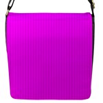 Fuchsia Pink - Flap Closure Messenger Bag (S)