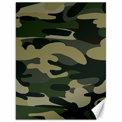 Green Military Camouflage Pattern Canvas 18  X 24  by fashionpod