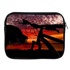 Mountain Bike Parked At Waterfront Park003 Apple Ipad 2/3/4 Zipper Cases by dflcprintsclothing