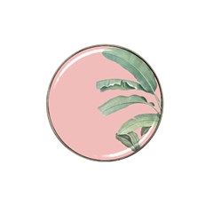 Palm Leaf On Pink Hat Clip Ball Marker (10 Pack) by goljakoff