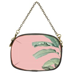 Palm Leaf On Pink Chain Purse (two Sides) by goljakoff