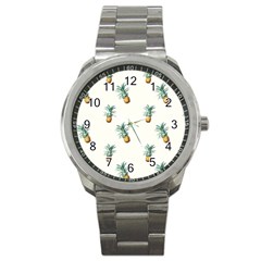 Tropical Pineapples Sport Metal Watch by goljakoff