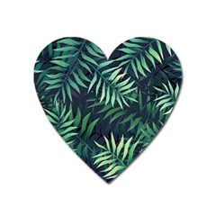 Green Leaves Heart Magnet by goljakoff