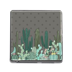 Cactus Plant Green Nature Cacti Memory Card Reader (square 5 Slot)