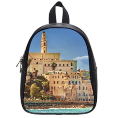 Old Jaffa Cityscape, Israel School Bag (small) by dflcprintsclothing