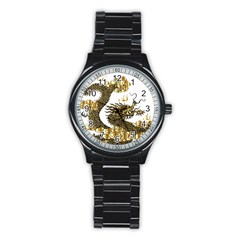 Dragon Animals Monster Stainless Steel Round Watch