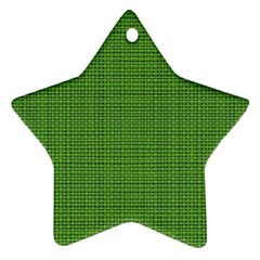 Green Knitting Ornament (star) by goljakoff