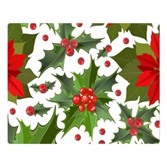 Christmas Berries Double Sided Flano Blanket (large)  by goljakoff
