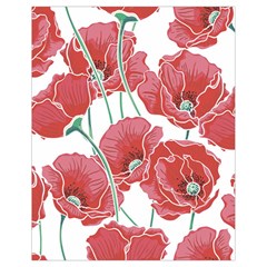 Red Poppy Flowers Drawstring Bag (small) by goljakoff