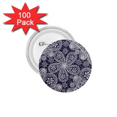 White Flower Mandala 1 75  Buttons (100 Pack)  by goljakoff