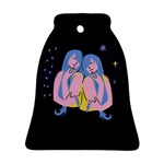 Twin Horoscope Astrology Gemini Bell Ornament (Two Sides) Back