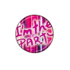 Party Concept Typographic Design Hat Clip Ball Marker by dflcprintsclothing