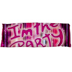 Party Concept Typographic Design Body Pillow Case (dakimakura) by dflcprintsclothing