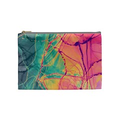 Alcohol Ink Cosmetic Bag (medium) by Dazzleway