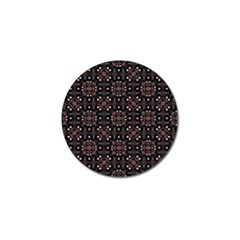 Dark Seamless Gemoetric Print Mosaic Golf Ball Marker (4 Pack) by dflcprintsclothing