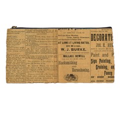 Antique Newspaper 1888 Pencil Case by ArtsyWishy