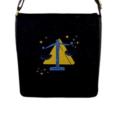 Horoscope Libra Astrology Zodiac Flap Closure Messenger Bag (l) by Mariart