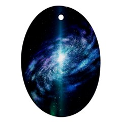 The Galaxy Oval Ornament (two Sides) by ArtsyWishy