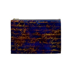 Majestic Purple And Gold Design Cosmetic Bag (medium) by ArtsyWishy