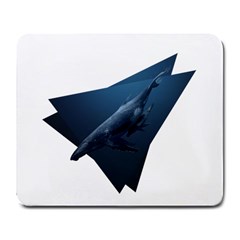 Blue Whales Large Mousepads by goljakoff