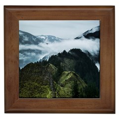 Mountain Landscape Framed Tile by goljakoff