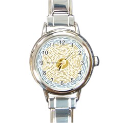 Sunshine Round Italian Charm Watch by goljakoff